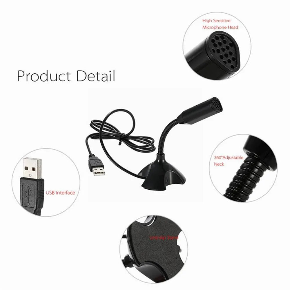 Mini USB Desktop Condenser Mic – Gaming & Streaming USB Condenser Microphone HIP