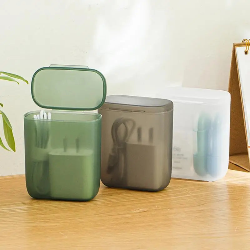 Cable & Earphone Organizer Storage Box | Desk Tidy Cable Organizer Box HIP