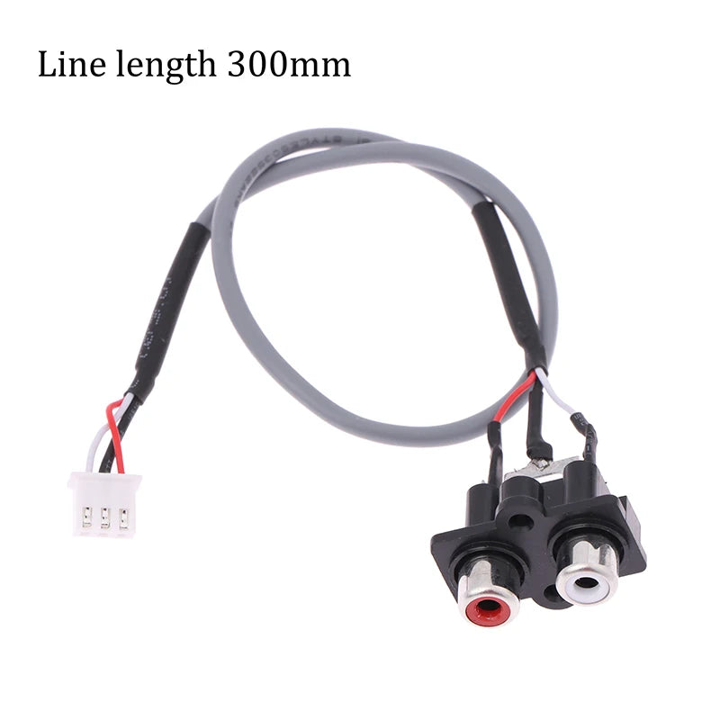 3-Pin Audio Signal Cable XH2.54mm Panel Socket 30cm Amplifier Audio Signal Cable HIP onesize