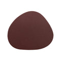 Creative Irregular Circular Heat-resistant Washable Heat-insulating Dining Table Mat Oil Resistant Kitchen Table Mat Coffee Mat HIP Burgundy