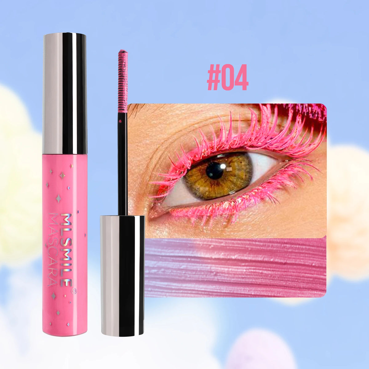 MLSMILE Glitter Pearlescent Mascara – Waterproof & Volumizing Glitter Mascara HIP sku4