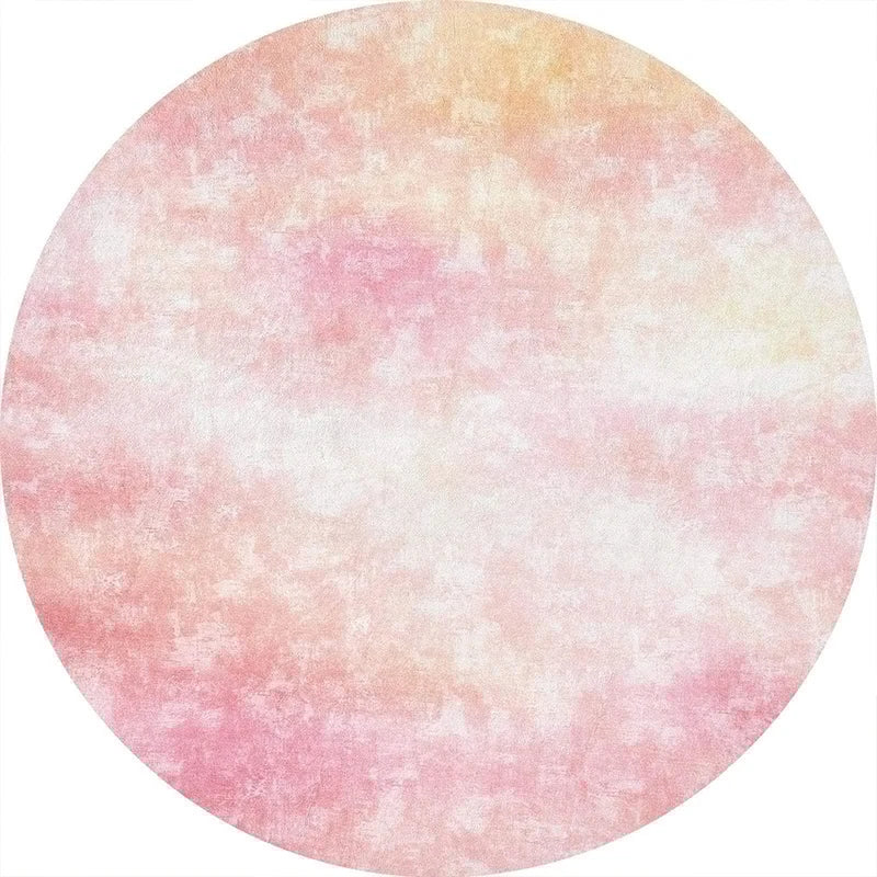 Large Round Pink Gradient Rug – Non-Slip & Machine Washable Round Area Rug HIP GU5969-YZ Diameter 140cm