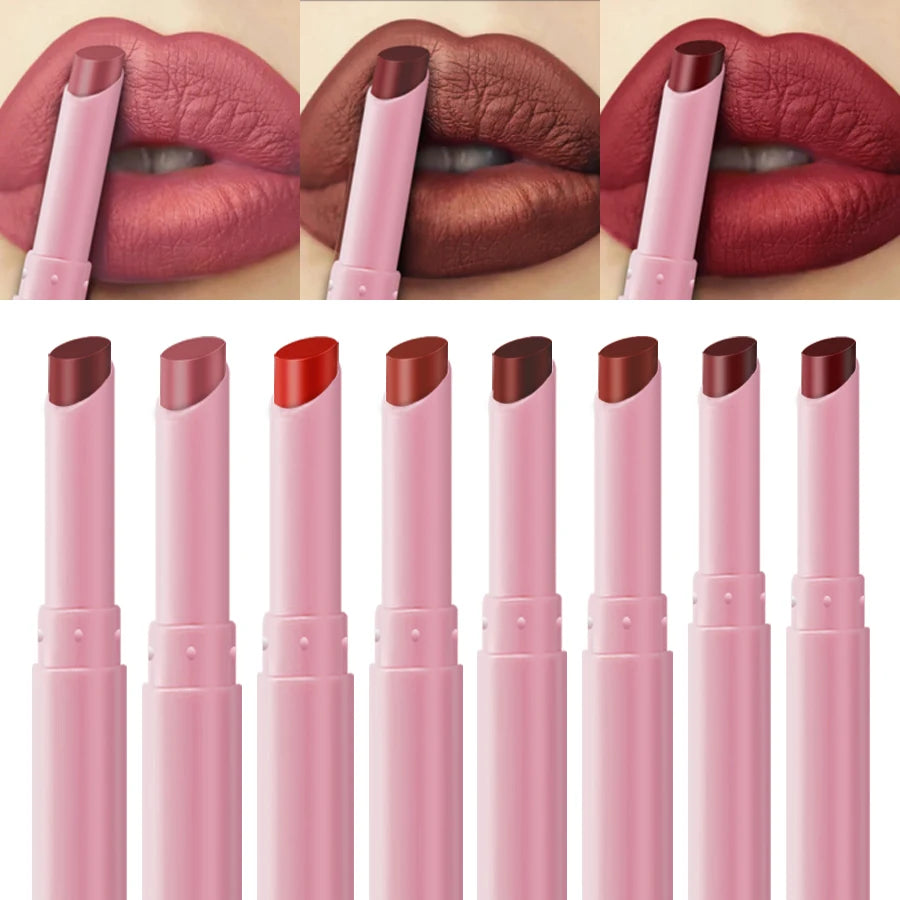 KAFURUX 15-Color Velvet Matte Waterproof Lipstick | Long-Lasting Matte Lipstick HIP
