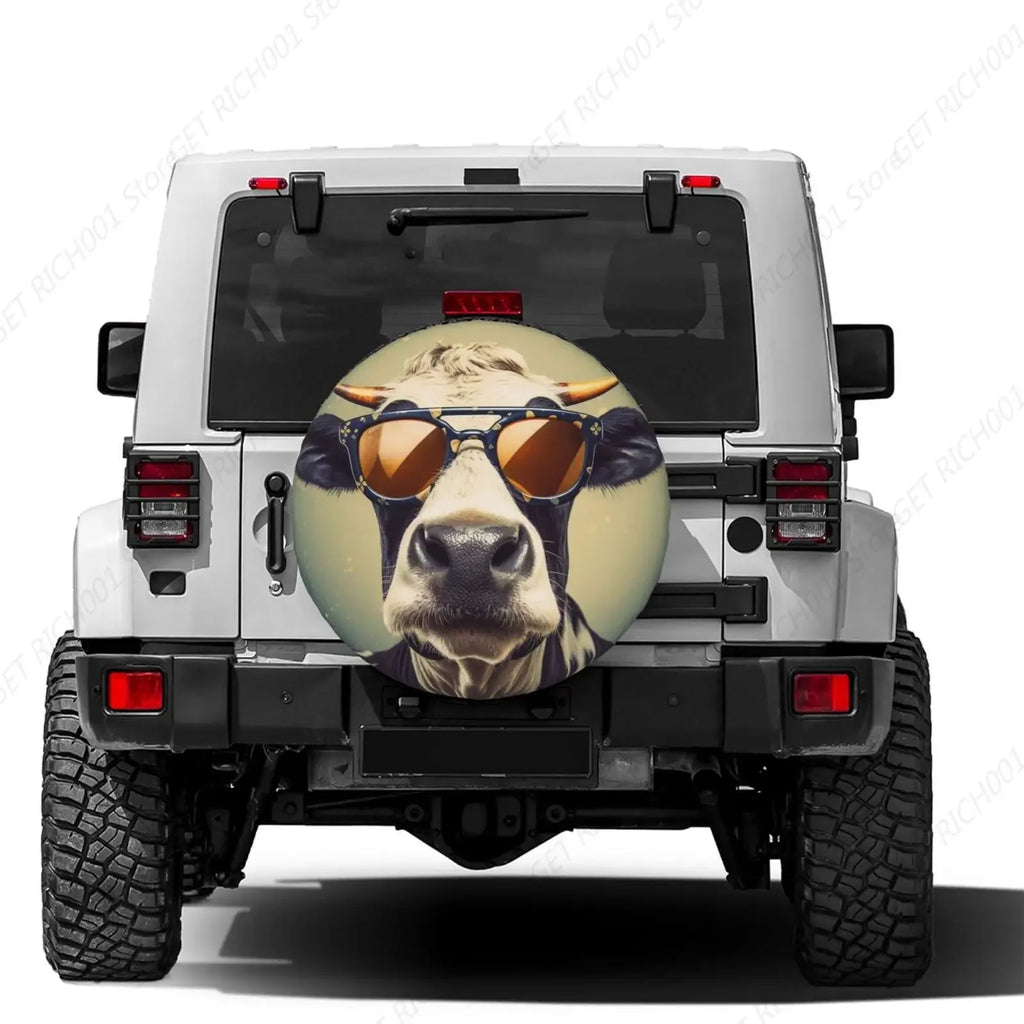 Cool Cow Spare Tire Cover – SUV, RV & Trailer | 14–17 Inch Spare Tire Cover HIP