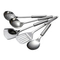5Pcs Kitchen Cooking Utensils Set 304 Stainless Steel Practical Spatula Kitchen Utensil Set Cooking Tool Washable Spoons Utensil HIP A