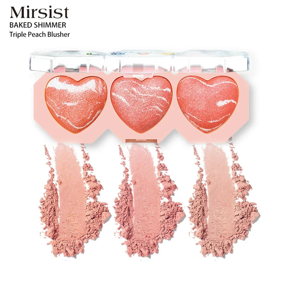 Mirsist 3-Color Cream Blush Palette – Highlight & Contour Cream Blush Palette HIP