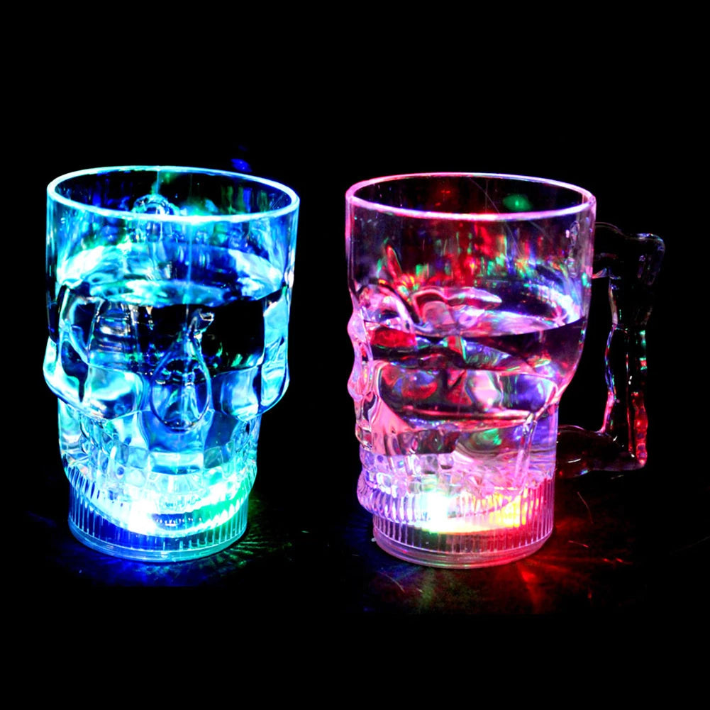 Flashing Cup Wine Beer Whisky Mug Water Beverage Drinking Glass LED Automatic Glowing Cup Party Decorative Supplies New HIP