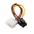 Molex 4-Pin to 6-Pin GPU Power Adapter Cable – 20cm GPU Power Adapter HIP As Photo