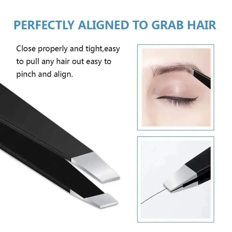 4-Piece Stainless Steel Precision Eyebrow Tweezer Set Eyebrow Tweezer Set HIP