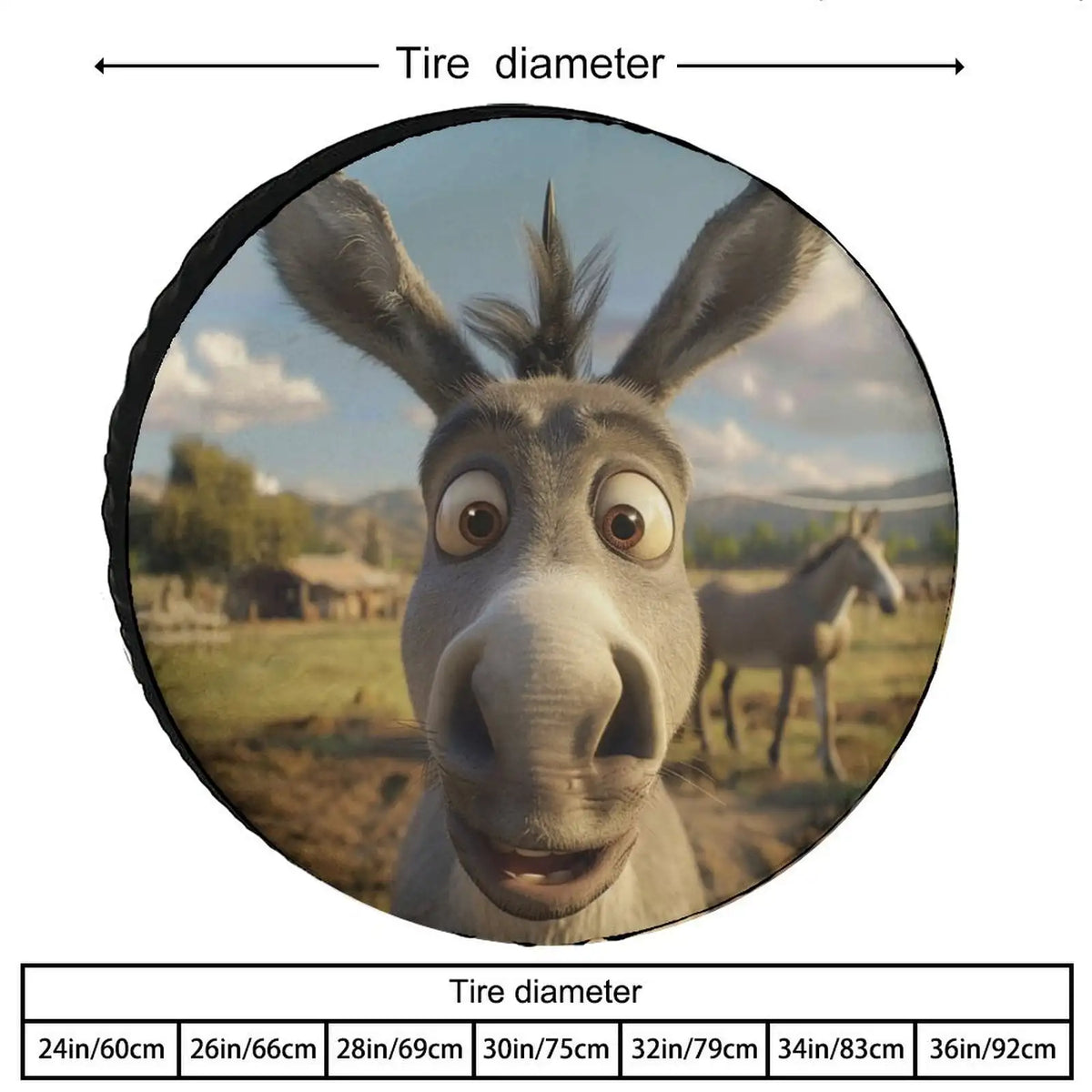 Funny Donkey Spare Tire Cover – Waterproof, Fits 12–18" Spare Tire Cover HIP