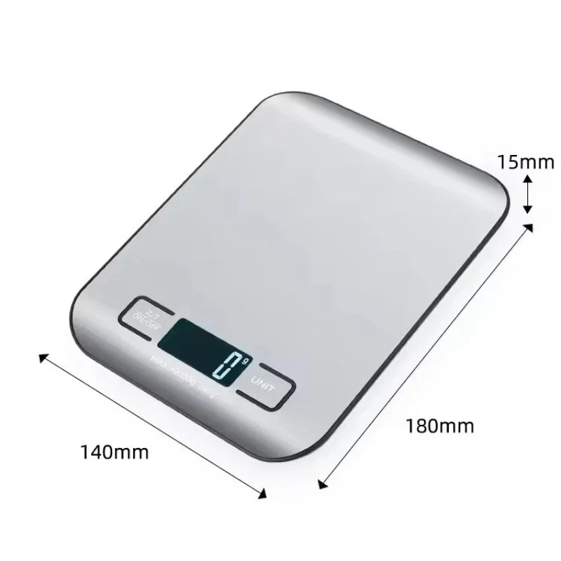 Digital Kitchen Scale 5kg LED Display | Stainless Steel Digital Kitchen Scale HIP