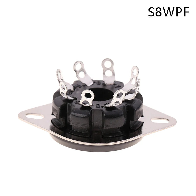 8-Pin Octal Bakelite Tube Socket S8WPF – KT88 EL34 6SN7 Vacuum Tube Socket HIP S8WPF