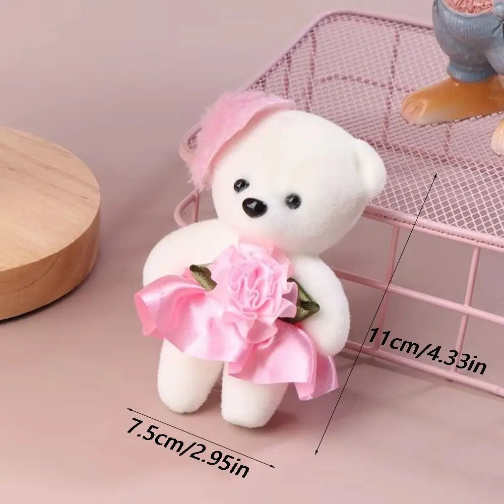 10-Piece Mini Plush Bear Dolls – DIY Bouquet Decoration Set Plush Bear Decoration HIP