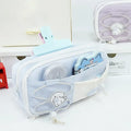 Drawstring Canvas Pencil Case – Large Capacity Pen Bag Canvas Pencil Case HIP Blue