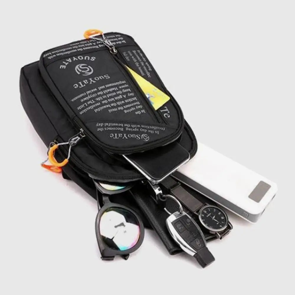Nylon Crossbody Chest Bag – Multifunctional Sports Waist Pack Crossbody Waist Bag HIP