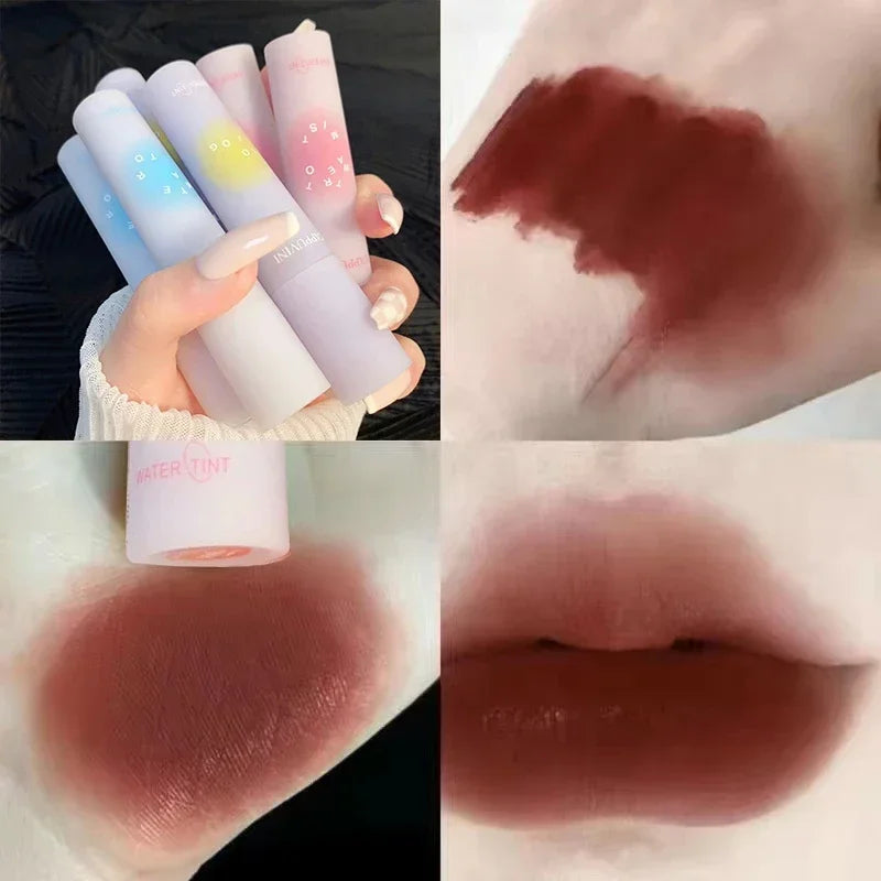 6 Colors Water To Mist Lip Tint Long-Lasting Liquid Lipstick Waterproof Sexy Matte Fog Lip Gloss Makeup Lipstick Glaze Cosmetics HIP