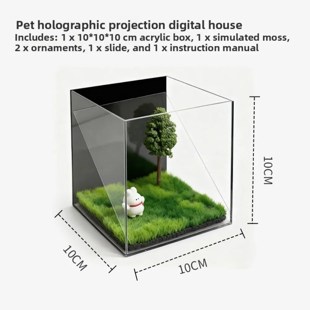 3D Holographic Pet Projection Cube – Acrylic Souvenir Box Holographic Display Cube HIP