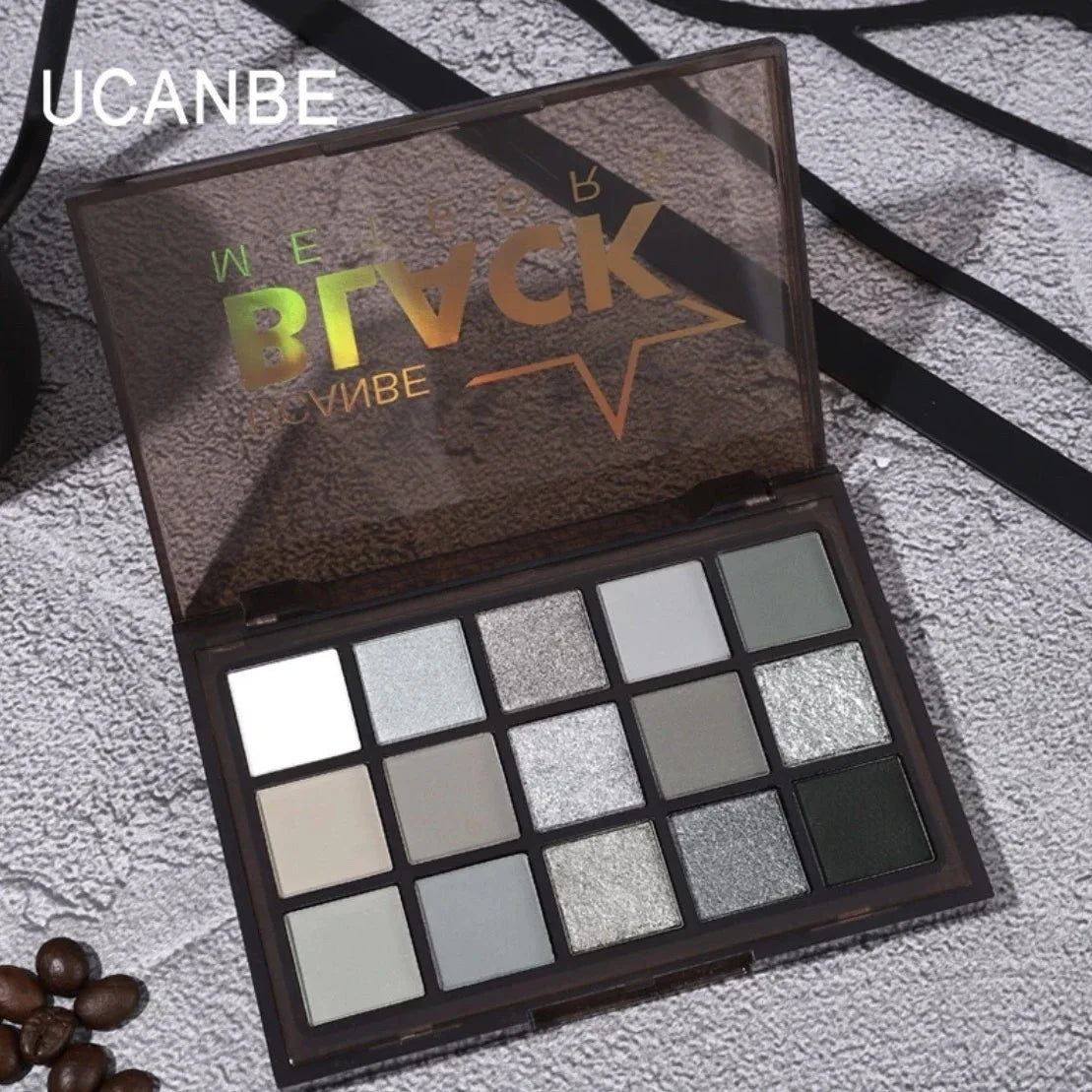 Ucanbe 15-Color Matte Eyeshadow Palette – Macaron Rainbow Eyeshadow Palette HIP Night Knight