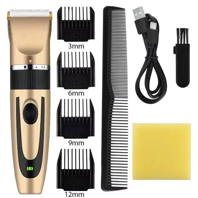 USB Rechargeable Electric Shaver & Pet Hair Clipper Electric Shaver Clipper HIP Gold