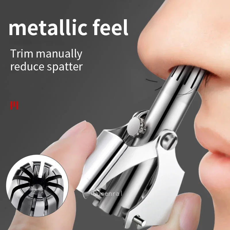 Manual Ear & Nose Hair Trimmer – Waterproof & Painless Nose & Ear Trimmer HIP