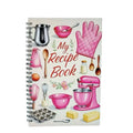 Cartoon Recipe Notebook Spiral Hardcover Meal Planner Recipe Notebook HIP WHITE