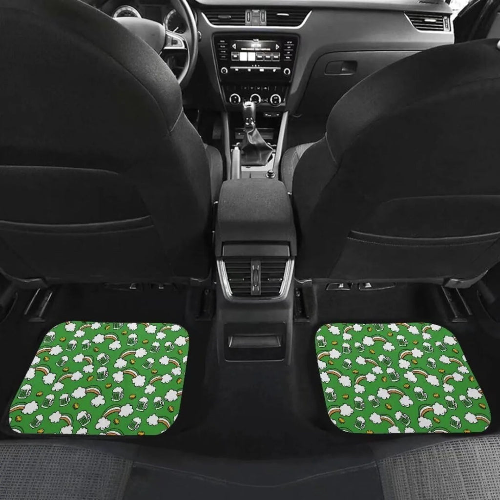 4-Pc Beer Rainbow Print Car Floor Mats – Trucks & SUVs Car Floor Mats HIP