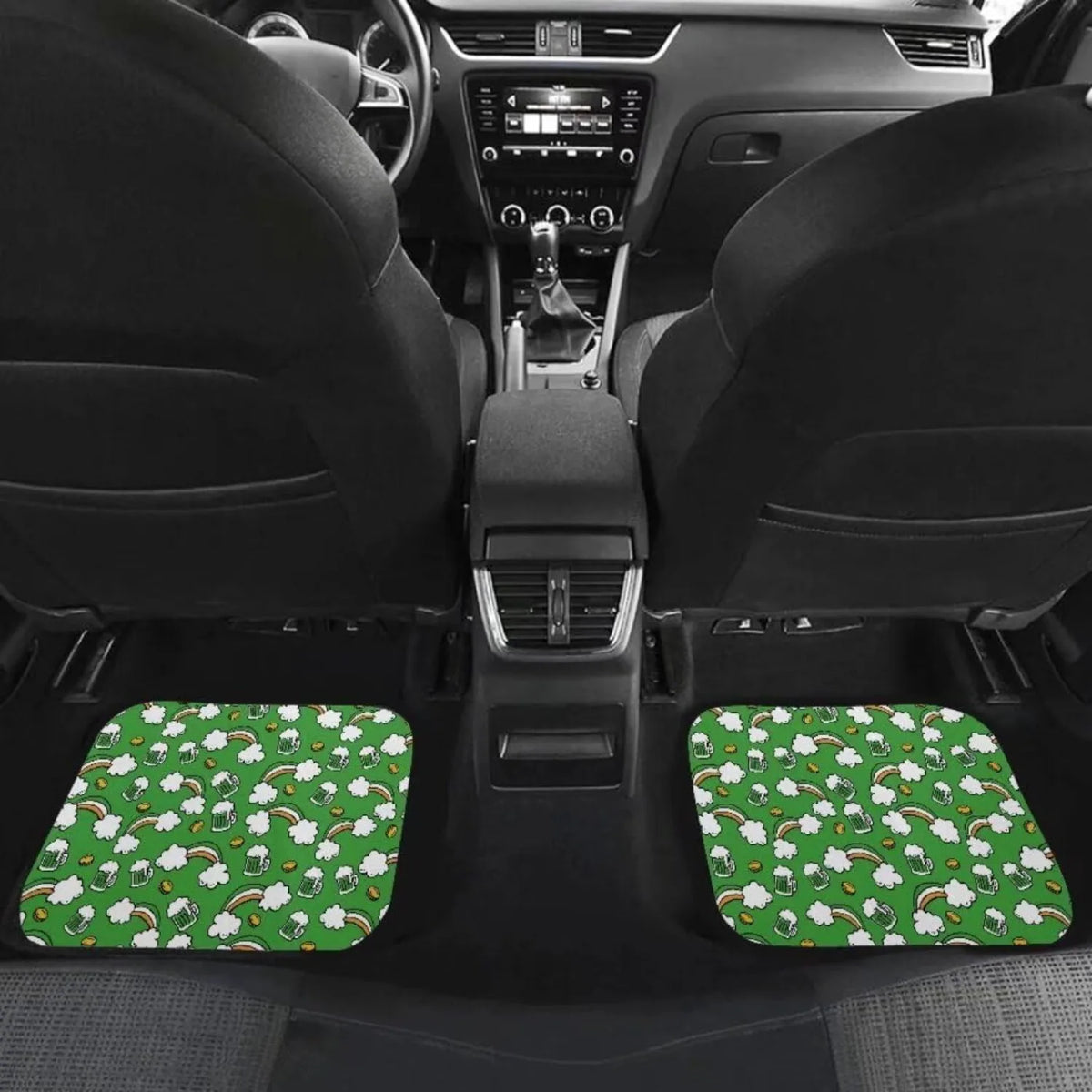 4-Pc Beer Rainbow Print Car Floor Mats – Trucks & SUVs Car Floor Mats HIP