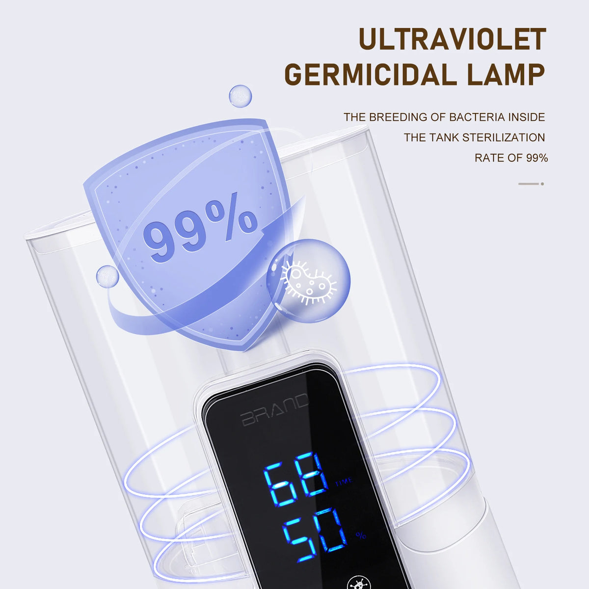 Bedroom Humidifier Large Humidifier Warm Cool Mist Humidifier 6L Large Capacity Quiet Bedroom Air Humidifier for Home Room White HIP