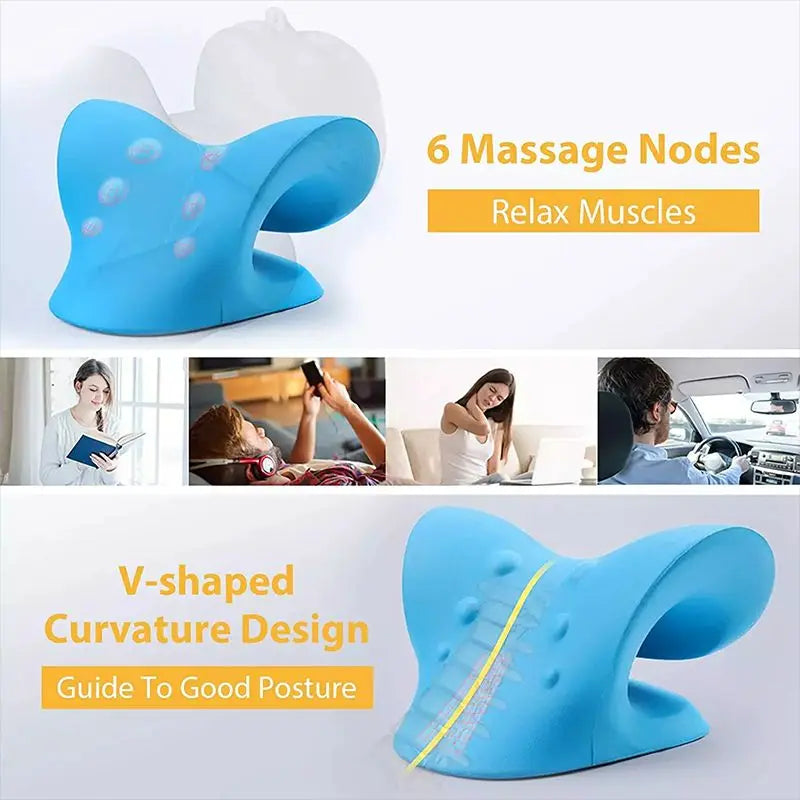 Cervical Neck Stretcher Traction Pillow – Shoulder Relaxer Cervical Traction Pillow HIP