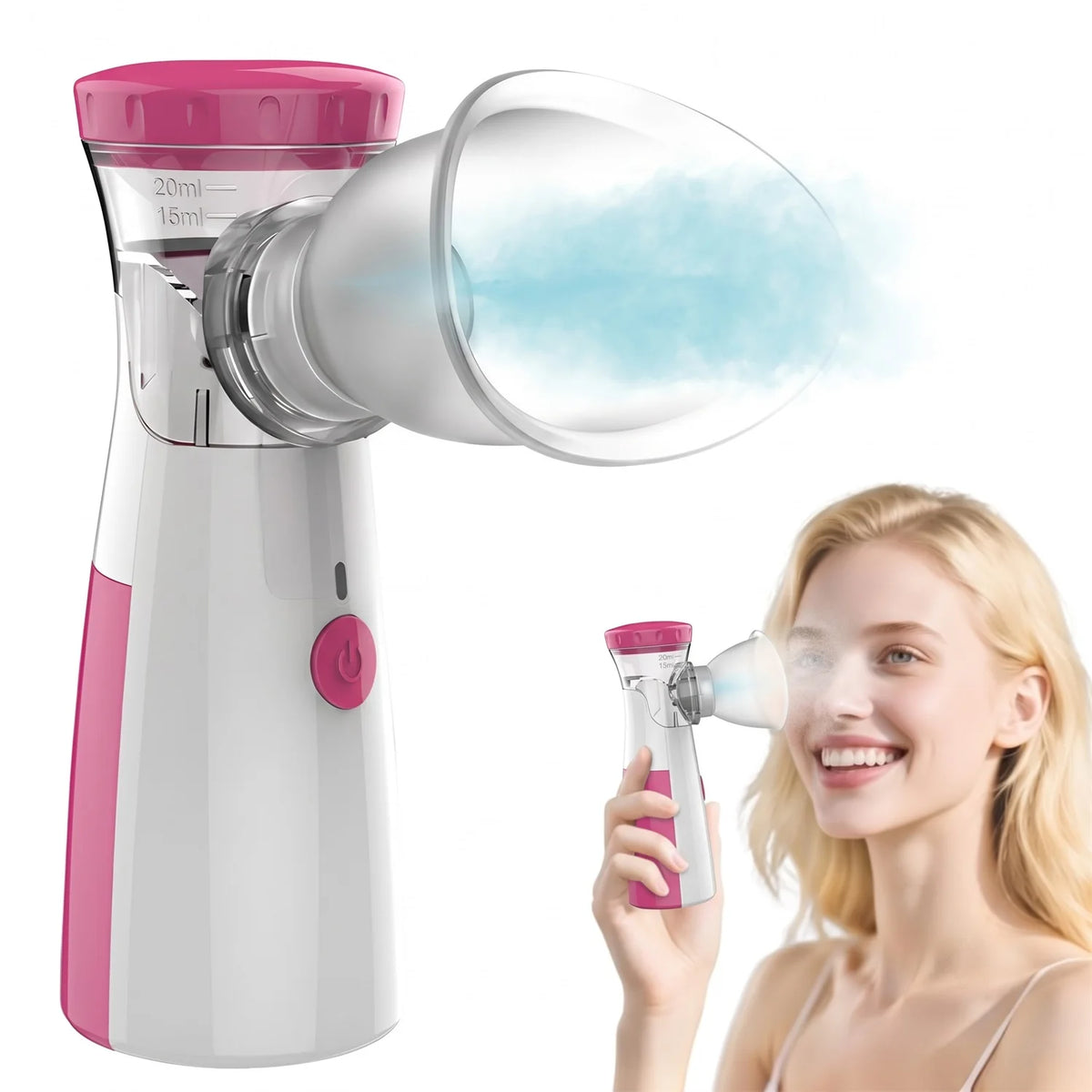 Fireurus Handheld Eye Steamer Mesh Nebulizer – Eye Spa Mist Eye Steamer Device HIP