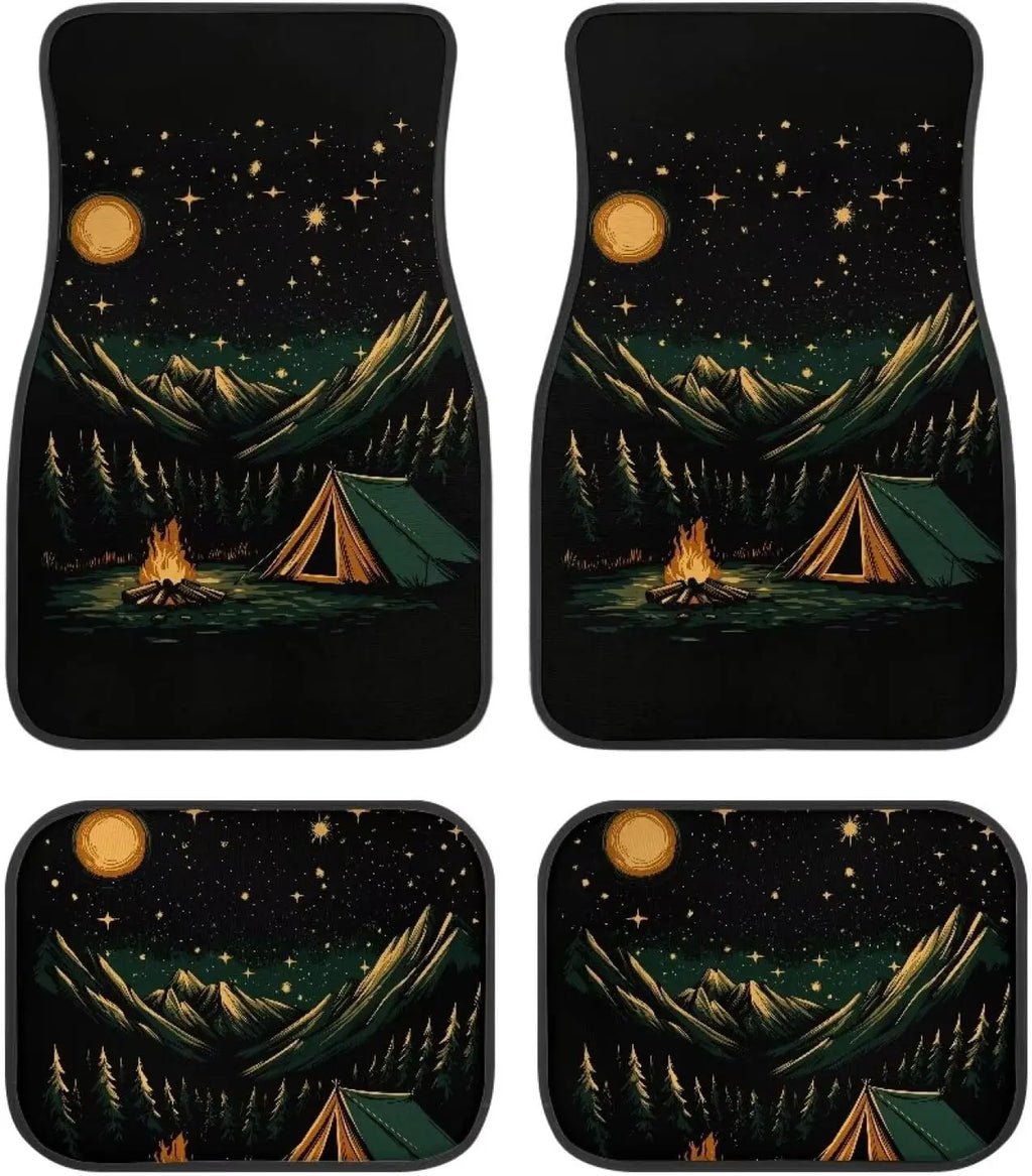 Mountain & Camping Car Floor Mats – 4-Piece Anti-Slip Set Car Floor Mats HIP 1