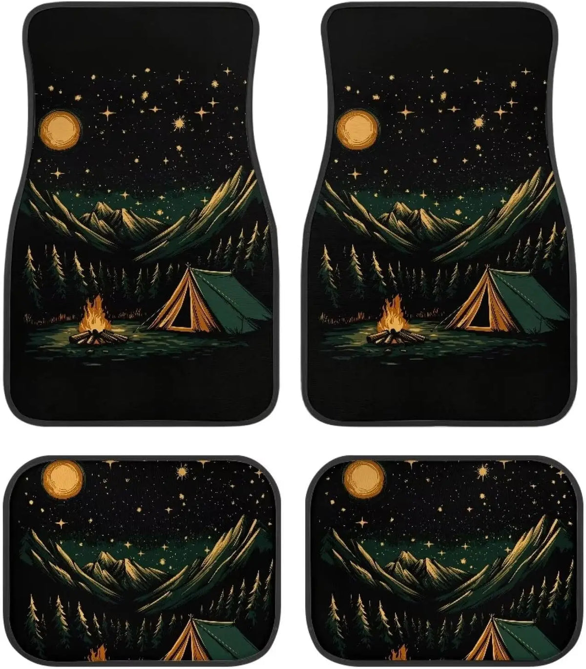 Mountain & Camping Car Floor Mats – 4-Piece Anti-Slip Set Car Floor Mats HIP 1