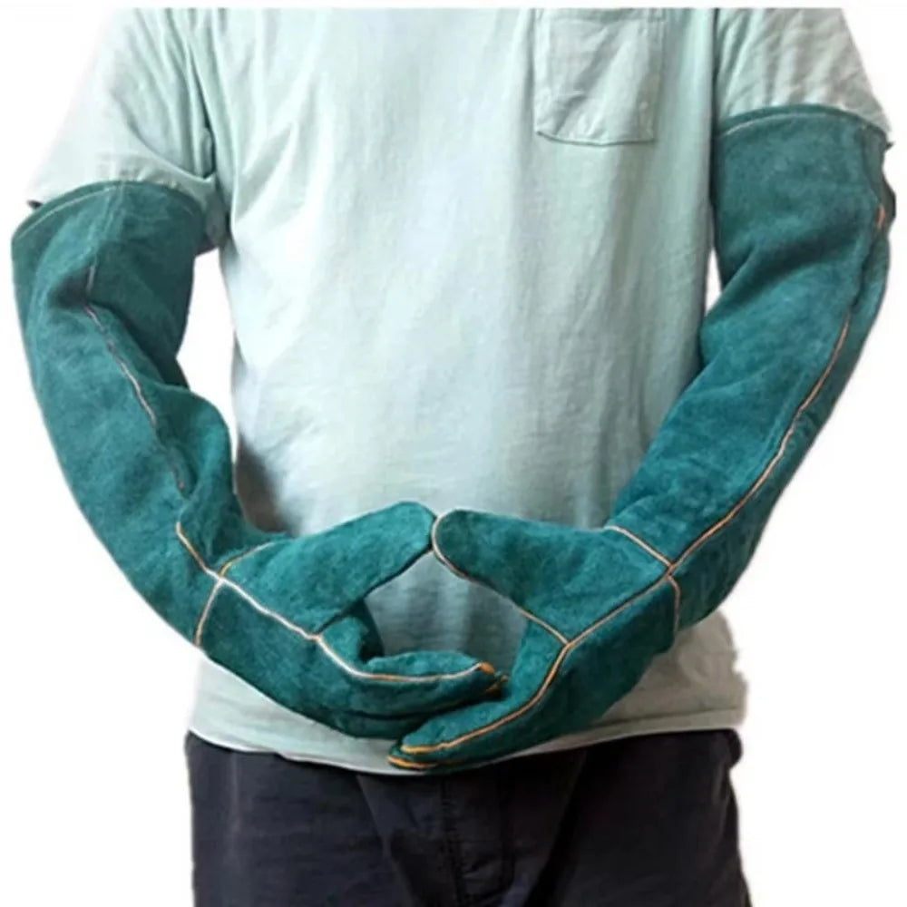 Leather Pet Handling Gloves – Bite & Scratch Resistant Pair Pet Handling Gloves HIP
