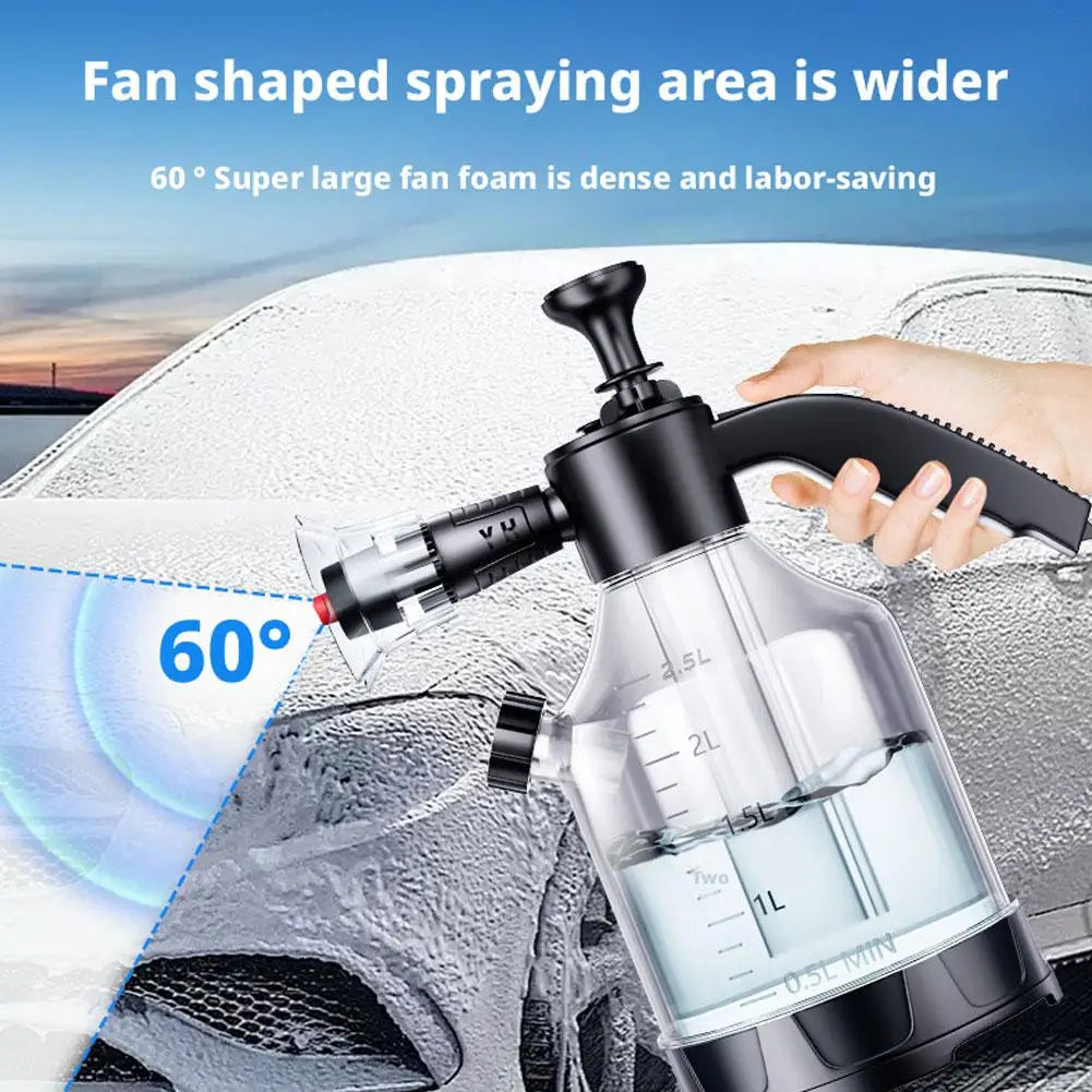 Professional Car Wash Foam Pump Sprayer 2.5L Hand Pressurized Water Spray Bottle For Auto Detailing Cleaning Snow Foam Cannon HIP
