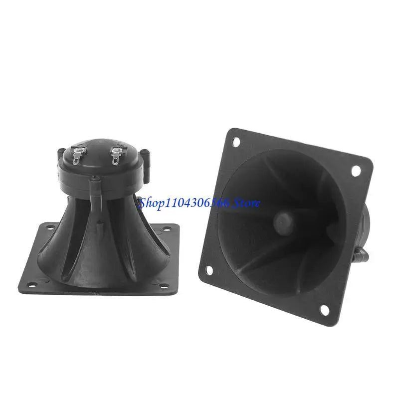 Square Piezo Tweeter Speakers 85mm 150W – 1 Pair Horn Set Tweeter Speaker Unit HIP Black CN