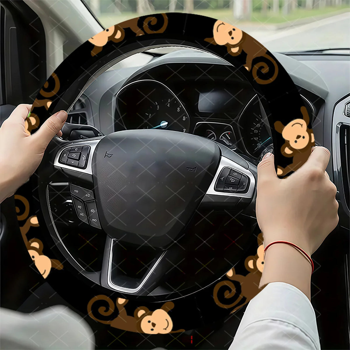 Monkey Steering Wheel Cover – Universal Fit for Cars & SUVs Steering Wheel Cover HIP