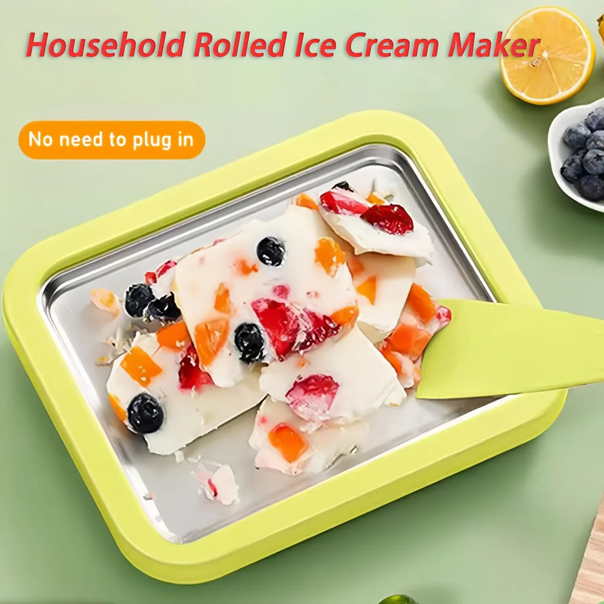Rolled Ice Cream Maker – DIY Frozen Yogurt Pan | HIP Ice Cream Maker Pan HIP