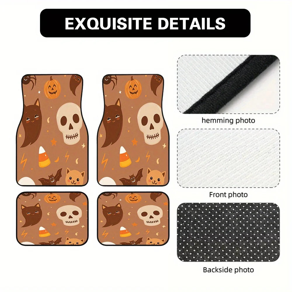Set of 4 Car Floor Mats – Easy-Clean Synthetic Fiber Car Floor Mats HIP