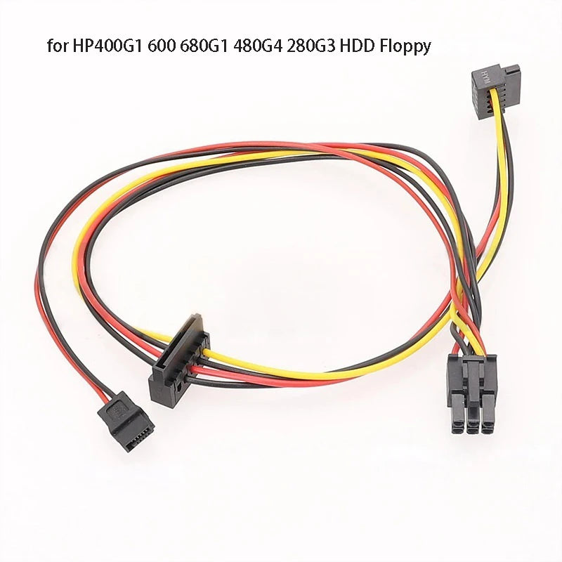 HP 6-Pin to Dual SATA Power Cable – ProDesk HDD/SSD/DVD SATA Power Adapter Cable HIP