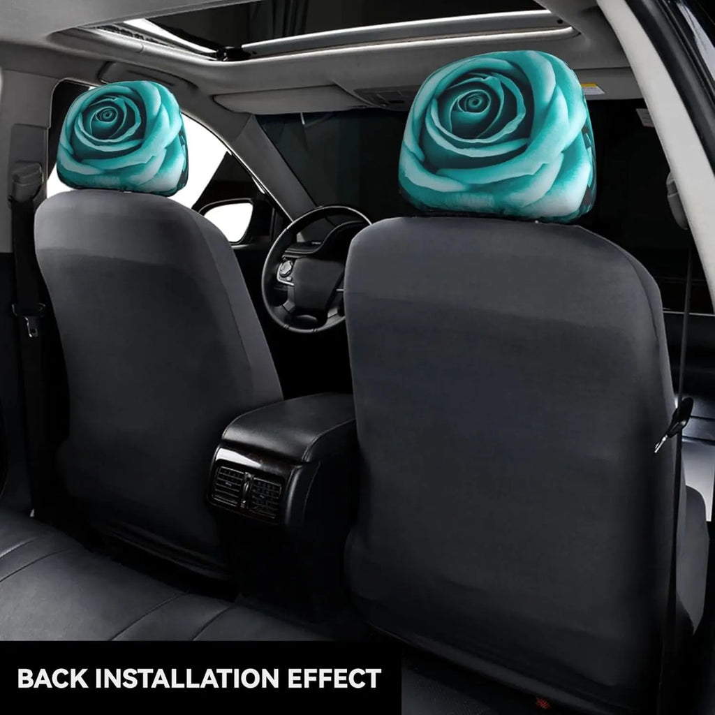 2-Pack Elastic Car Headrest Covers – Universal Breathable Fit Car Headrest Cover HIP