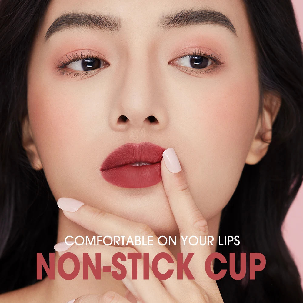 O.TWO.O 8pcs Lipstick Makeup Set Long Lasting Waterproof Lip Stick Smudge-free Matte Sexy Pigmented Velvet Finish Lip Tint HIP