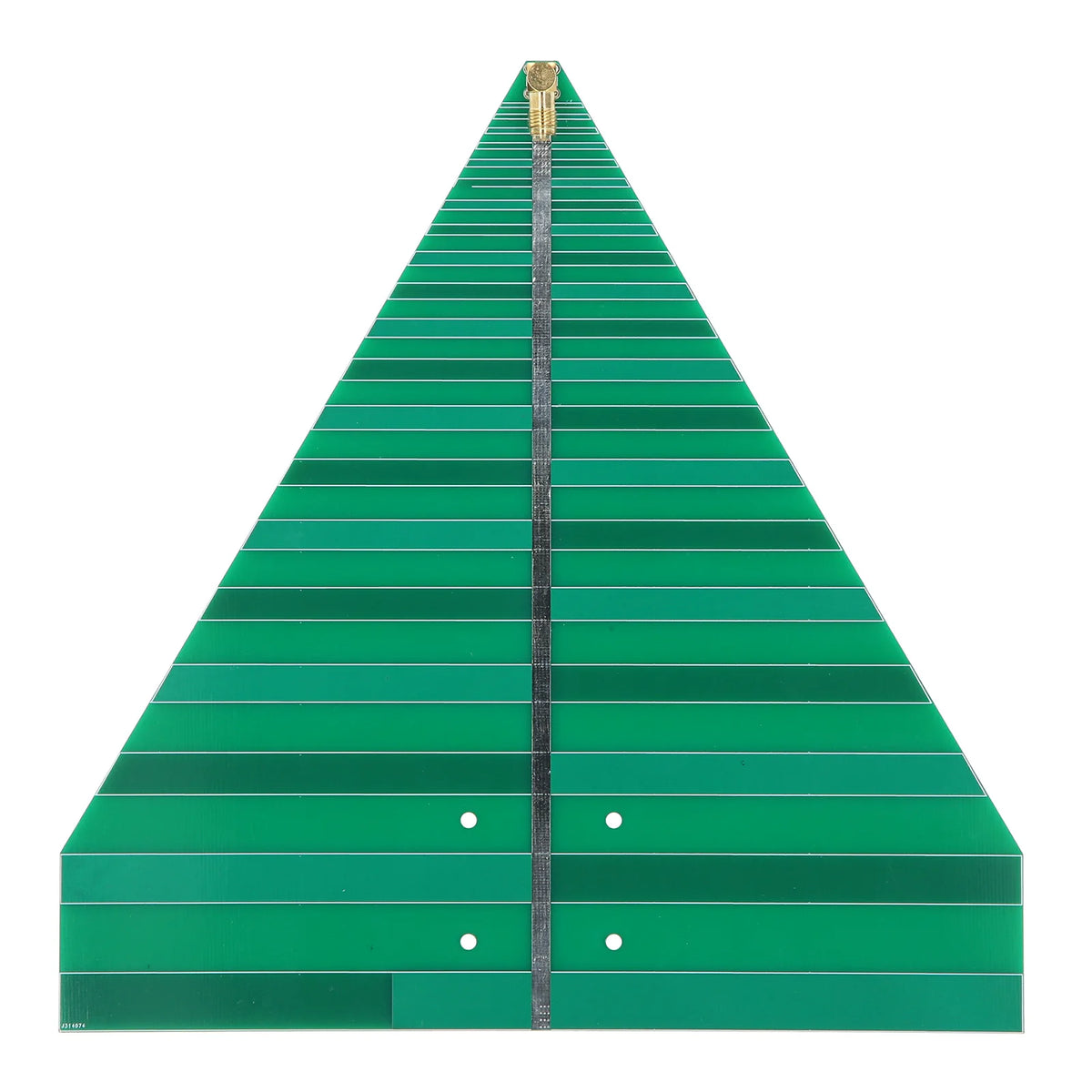Log Periodic Antenna UWB WiFi 600‑6000MHz Ultra Wideband Printed Circuit Board 50W Ultra Wideband Log Periodic Antenna HIP green