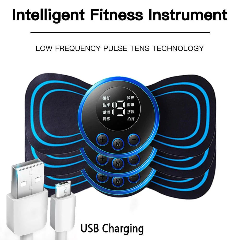 CAMMUO 8-Mode Electric Pulse Neck & Body Massager Electric Pulse Massager HIP