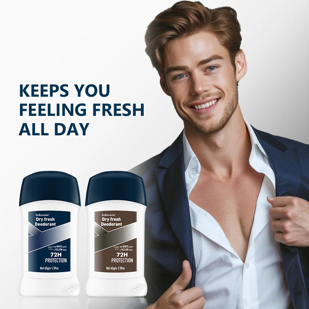 Men UltraClear Deodorant 72-Hour Sweat & Odor Protection Antiperspirant For Men Long Lasting Fresh Perfume Stick HIP 2pcs