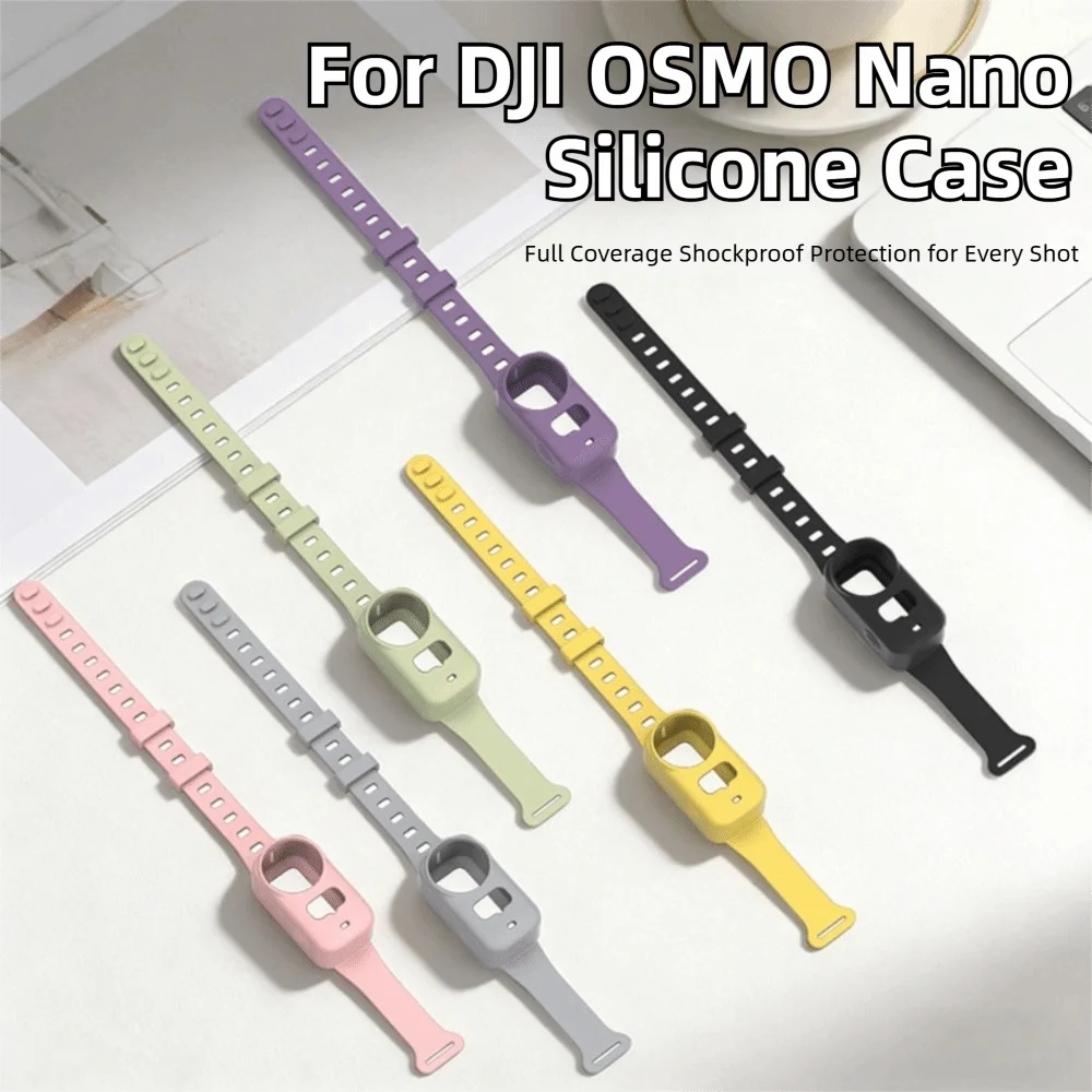 Silicone Wrist Strap & Protective Case for DJI Osmo Nano Camera Wrist Mount HIP