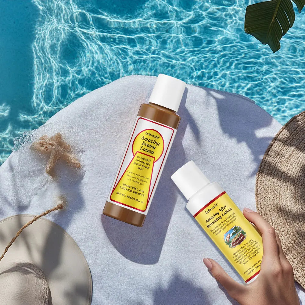 Bronze Before and After Browning Lotion Long-Lasting Brown Lotion Tan Lotion Texture Tanning Booster Waterproof Coconut Makeup HIP