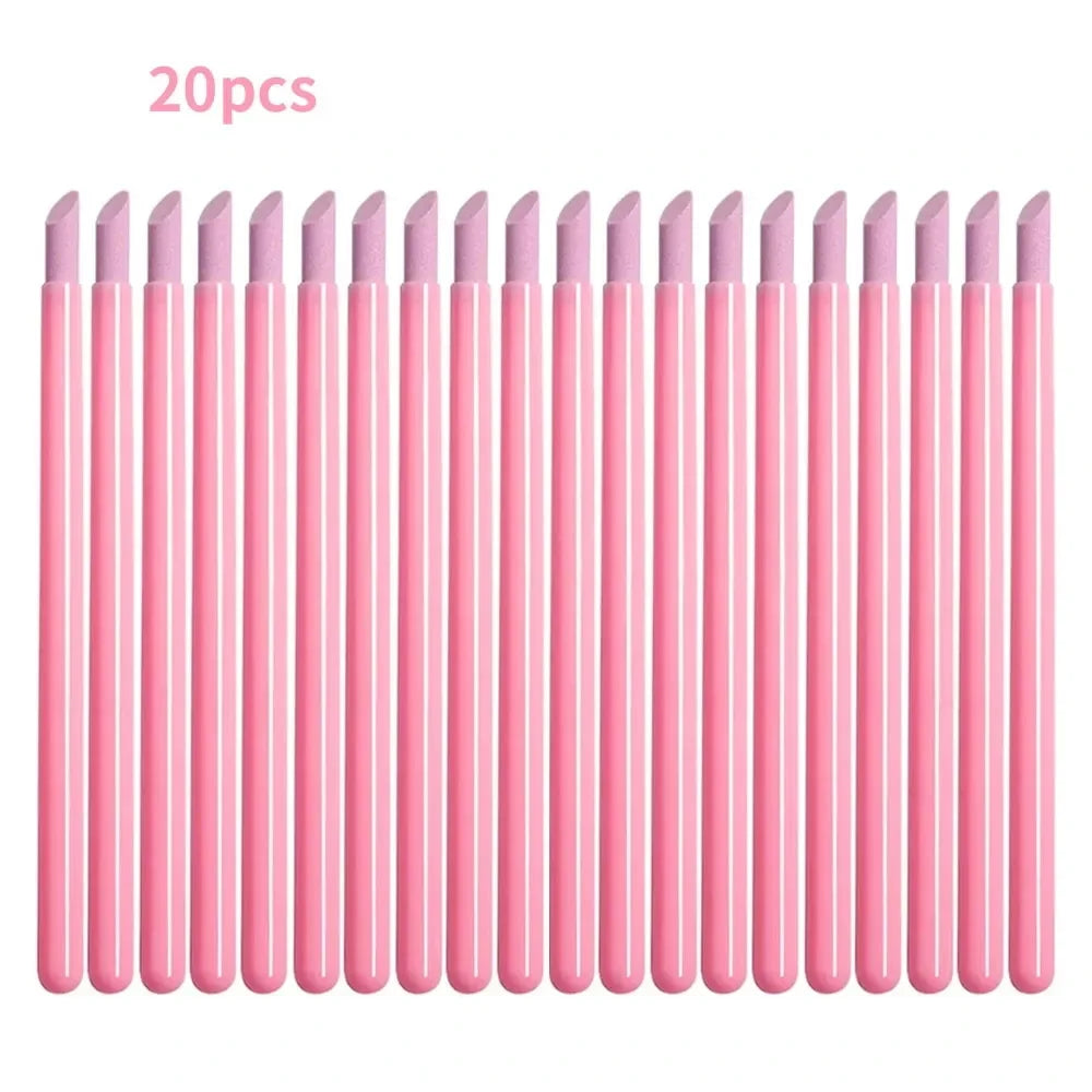 Quartz Stone Nail File & Cuticle Remover Set – 5 Pcs | HIP Nail File Set HIP C599-pink-20pcs