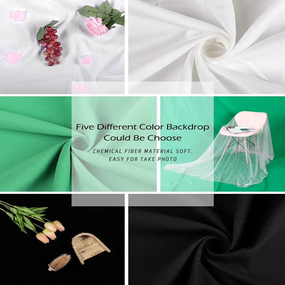 Chromakey Backdrop Cloth – Green, White & Black Photography Screen Photography Backdrop HIP