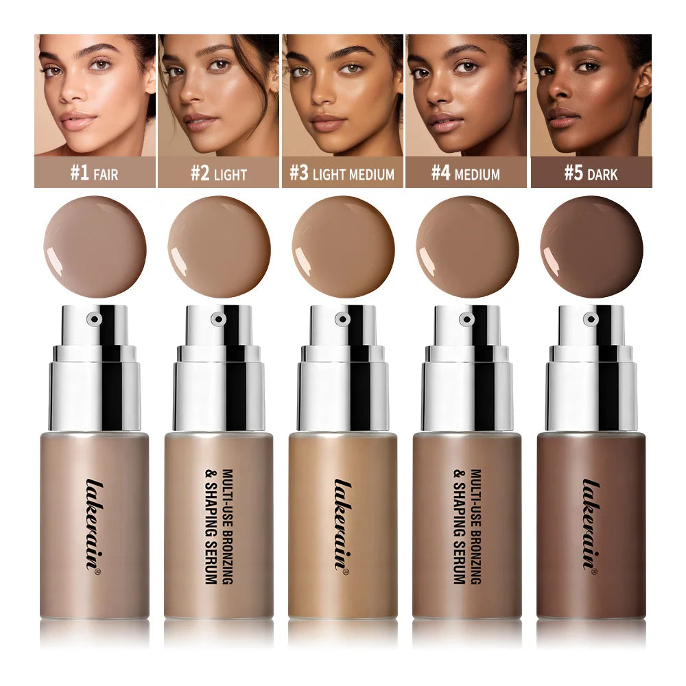 Liquid Foundation Effective Concealer Bronzing Waterproof Sweat-resistant Makeup Professional Nourishes Skin Brighten Cosmetics HIP