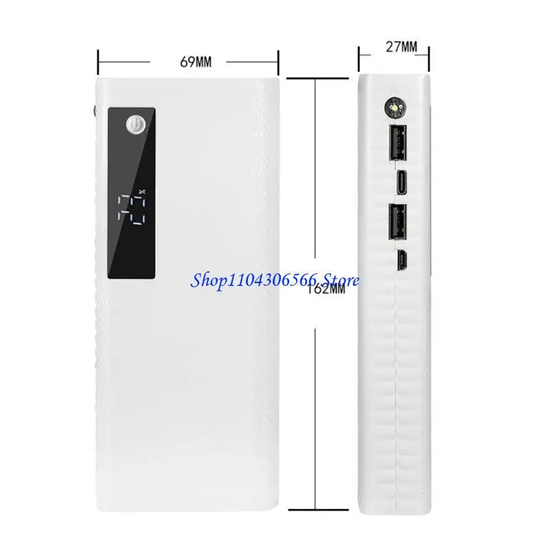 DIY 5×21700 Battery Power Bank Case – LCD, Type-C Input DIY Power Bank Case HIP
